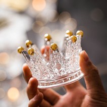 [엣지랩] 앤티크 크라운 캔들홀더 쥬얼리트레이, 골드