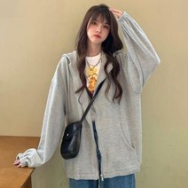 L.ONLINE SHOP여성 후드집업 자켓 후리스 점퍼 플리스 오버핏 fb40 후드티 후드집업 후드코트 힙합패션