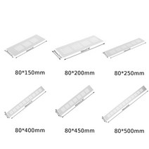 스파이럴덕트 파이프 배관 밸브 벽 공기 덕트 환기 그릴 커버 찬장 알루미늄 합금 천공 시트 난방 냉각 통풍구 부품 환기 그릴, 80x400mm