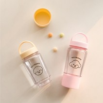 강아지 물병 휴대용 물통 산책 보틀 애견 반려견, 포메라니안 물병(블루)