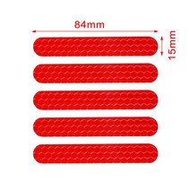 나인봇e25 나인봇 ES1 E ES3 ES4 E22 E25 전기 스쿠터 반사 방지 야간 경고용 스티커 5 개, [03] Red