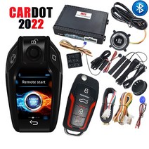 자동차 시동 경보기 cardot mobile app control touch sense lcd key fob remote pke keyless entry remote push, 없음