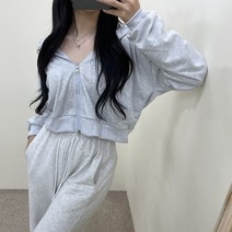 VANANA2 여성 캐주얼 꾸안꾸 투웨이 후드 크롭 집업 5color