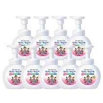 아이깨끗해 핸드워시 용기형 상큼한 레몬향, 250ml, 9개