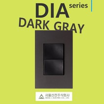 다이아시리즈 다크그레이 스위치 콘센트 대기전력 자동차단 교체 전기용품, 39-3) 복합형(CATV+8Px2) 3방