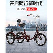 역삼륜자전거 노인 레저 세바퀴 인력거 역세발자전거, 와인 16인치