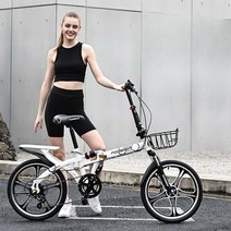 접이식자전거 접는 차량보관 폴딩 소형 공원 조립, (레드)18날휠-7단20인치