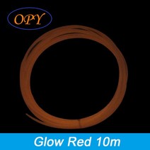 야광 필라멘트 하늘색 3D 프린터 플라스틱 샘플 적색 녹색 보라색 1.75mm 1kg 10M 100G, 06 Glow Red 10m