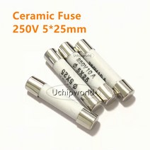 세라믹 퓨즈 5x25mm 250V RO55 500mA 0.5A 1A 2A 3A 4A 5A 6A 8A, 03 20A_01 RO55 5x25mm 250V
