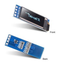 LCD 모듈 0.91 인치 6Pin IIC I2C SPI 인터페이스 OLED 디스플레이 보드 Arduino Raspberry Pi 32 용 흰색파란색, [02] White LCD Display