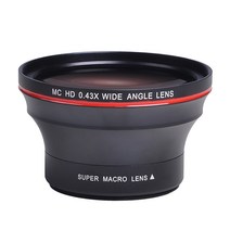 캠코더렌즈 카메라렌즈 니콘 D7100 용 52MM 0.43x 전문가 HD 광각 렌즈 (매크로 부분 포함), 01 Nikon