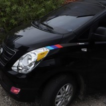 간지 그랜드 스타렉스 보닛 사이드 로고 퍼포먼스 랩핑 커버 외부 액세서리 튜닝 스티커 용품, D.타입