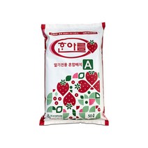 바우팜앤가든 한아름 딸기상토 50L 딸기전용 혼합배지 화분 분갈이 흙 텃밭 배양토 피트모스 펄라이트 코코피트, 1개