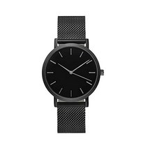 RUYUUEQ Damenband Ansehen Lederarmband Klassische DamenHerrenArmbanduhr Stahlband Quarz Freizeituhre