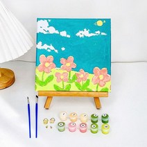 그림 숫자 아트 초보자로 홈 장식 빈 색칠 키트 DIY 유화 용품 손으로 그린 공예, [04] D