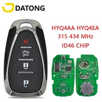 datong world car remote keyless entry for chevrolet cruze spark camaro equinox malibu 2017 2018 id46, HYQ4AA 315MHz, 빨간색