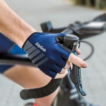 벨로샵 그립그랩 반장갑 MTB 자전거장갑 전동킥보드 락브로스 스파이더 아소스 지요, 블루 L