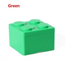 레고모양 장난감 보관함 리빙박스 보관함 다용도 수납 플라스틱 장난감박스 투명, S Green
