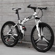 접이식 산악자전거 24단 27단 mtb 자전거 고성능, 21단  24인치 하드포크로 스포크하이
