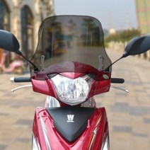 대림 VF100 VF125 윈드스크린 오토바이 스쿠터 쉴드 튜닝, 스모크 30cm 두께4MM 개