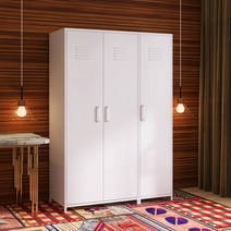 관물대 사물함 개인 군대 사무용 락커룸 철제 락커, 1690 화이트 싱글 원도어