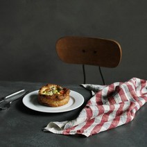 기타 바보사랑[무드앙코르]리노에리나 피크닉체크 리투아니아 린넨 테이블매트 레드 (키친크로스 겸용), 상세 설명 참조