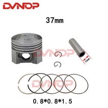 바이크 부품 스쿠터 피스톤 링 SYM MIO 50 피들 2 제트 4 알로 첼로 50cc AWA XS1P37QMA QJ50QT-18D12100-AMA-000 스트로크 아트용 37mm