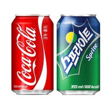 코카콜라+ 스프라이트 355ml 1+1 48캔