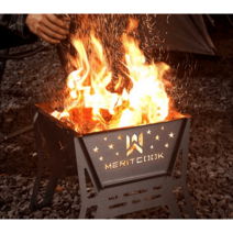 미니화로 개인화로 구이 그릴세트 초경량 불멍 화로대, 다기능 소각로  소나무  바비큐 도구 세트