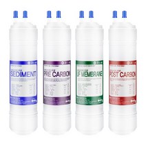 [필터테크] 세진 PT-1000S 전체세트 정수기필터호환 고급형 11인치 단방향 (UF), 상세 설명 참조