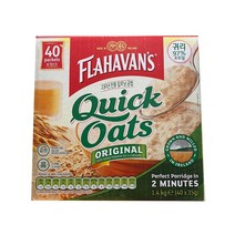 플라하반 퀵 오트밀 오리지널 에디드 1.4kg(35gX40), 단품