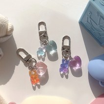 젤리뽀 에어팟키링 버즈키링 실리콘키링, 없음, 오렌지