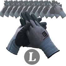 천하무적 승리 워크맨 장갑, 천하무적  워크맨-그레이 L, 10개