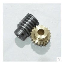 웜기어 감속기 서브모터 1세트 1M-20T 감속비: 1:20 구리 웜기어 감속기 변속기 부품 구멍: 5mm 로드, 한개옵션0