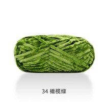 [9월픽]100g / 80M 셔닐 벨벳 원사 뜨개질 양모 두꺼운 따뜻한 크로셰 면화 DIY 핸드 니트 스웨터, 1pc 34