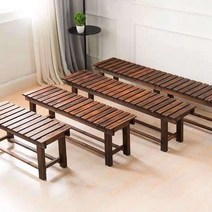 공원 벤치 의자 테라스 긴의자 평벤치 우드 정원벤치, E 통나무 90cm 공원벤치