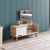 좌식화장대 미니화장대 거울 수납장 수납장, 상품선택, 메이플