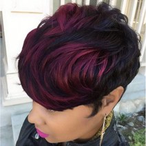 BeiSD Short Pixie Cuts Hair Wig for Women Girls Short Wigs 내열 합성 가발 for Black Women (988-bur, 1