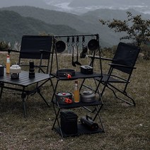 캠핑 식기걸이 접이식 테이블 다용도걸이 행거 멀티수납 캠핑정리대, 2단