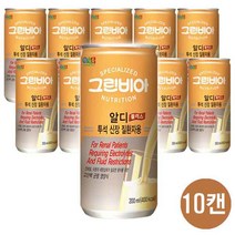 그린비아 알디플러스 투석 신장질환 환자용 균형 영양식 환자식, 10개입
