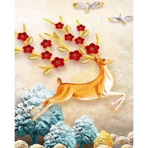숫자로 포토커스텀 DIY 페인팅 성인 및 어린이용 캔버스에 그리기 풍경 초상화 홈 인테리어 선물, [09] 60x75cm diy frame, [08] 997623