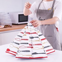 Pyunri 원터치 밥상커버 밥상보 보온기능 식탁덮개 상덮개, 레드
