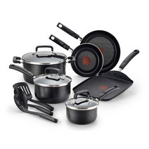 T-fal 시그니처 논스틱 냄비 프라이팬 세트 12피스 식기 세척기 사용 가능181125, 12-Piece_Ceramic Nonstick