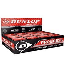 Dunlop Progress 스쿼시 볼 박스 (12볼) 4453973377