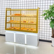 제과점 화이트 카페 쇼케이스 베이커리 냉장 업소용 인테리어 호텔 빵 케익 유리 진열대 쿠키, 캐비닛길이150x너비55x높이160cm3단