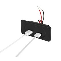 카라반 캠핑카 매립형 듀얼 USB 충전 포트 4.2A DIY 볼트 USB 게이지 원형 메타 시가소켓 충전소켓, DIY4.2A듀얼USB포트, DIY4.2A듀얼USB포트