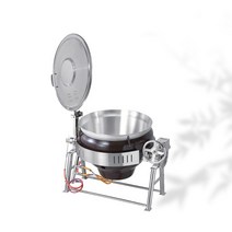 린나이 업소용 가스 회전식 국솥 내피 알루미늄 150인용 55L 단체급식 뚜껑일체형 RSK-150A, LPG통가스