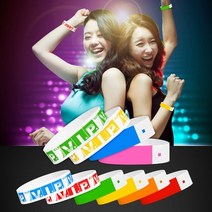 방수 손목 종이팔찌 박람회 입장권 콘서트 파티 티켓, 1개, 블루