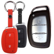 더조은셀러 포터2 일렉트릭 포터 전기차 키홀더 키케이스 스마트키 키링+키홀더 실리콘 현대 케이스 2버튼 Key-64, 블랙