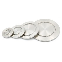 160 진공관 플랜지 블라인드 플레이트 블랭크 솔리드 엔드 캡 위생 스테인리스강 SS304 파이프 트라이 클램프 KF10 16 25 40 50 63 80 100, [09] KF160